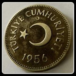 1956 - 25 Kuruş (T.C Düz) TCM1956