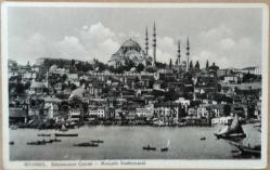 Fotokart: İstanbul Süleymaniye Camisi - Mosquee Souleymanie (Editör: I.M.A. / Isaac M. Ahituv)