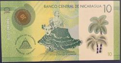 NİKARAGUA 10 CORDOBA POLİMER ÇİL 2014 RESİMDEKİ ÜRÜN