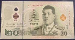 TAYLAND 20  BAHT POLİMER.ÇİL  PARA.