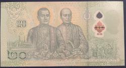 TAYLAND 20  BAHT POLİMER.ÇİL  PARA.