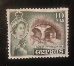 LOT.3 » İNGİLTERE KIBRIS PULU- KRALİÇE, DAMGASIZ M2A