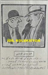 Osmanlıca Karagöz Mizah Dergisi-Gazetesi, Orijinal Dönem Basım, (Ottoman Magazine-Newspaper-Journal Illustré Cara-Gueuz) - 3 Şubat 1926 - Sayı: 1866 - Karikatürist Togo'nun İtalya'nın Silahlanmasına Dair Benito Mussolini'yi Tasvir Eden Çalışması: Bu Gidişle Bir Patlayacak Amma Ne Zaman? 