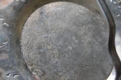 VİNTAGE CORONET PLATE 1506 - 47 YÜKSEK COK YOĞUN  GÜMÜŞ KAPLAMA BAKIR ŞEKERLİK (ÇİFTRAF