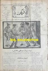 Osmanlıca Karagöz Mizah Dergisi-Gazetesi, Orijinal Dönem Basım, (Ottoman Magazine-Newspaper-Journal Illustré Cara-Gueuz) - 27 Haziran 1925 - Sayı: 1803 - Hicri: 6 Zilhicce 1343 - Rumi: 27 Haziran 1341 - Karikatür: Türk-Yunan Dostluğu Başlamış! 
