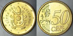 VATİKAN 50 EURO CENT 2017 PAPA FRANCİS DÖNEMİ. ÇİL.