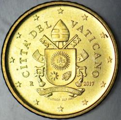 VATİKAN 50 EURO CENT 2017 PAPA FRANCİS DÖNEMİ. ÇİL.