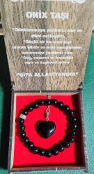 ONİX BİLEKLİK VE KOLYE SET ( KUTULU ) Doğal Taş