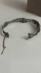 925 AYAR GÜMÜŞ ÇOK ESKİ TELKARİ BİLEZİK