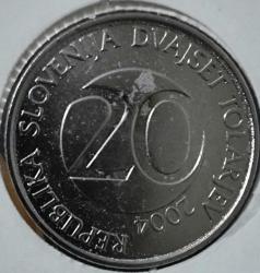 SLOVENYA 20 TOLARJEV 2004