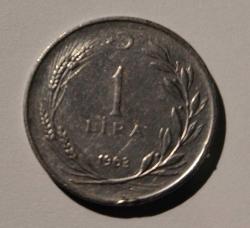 1962 madeni 1 lira