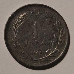 1968 madeni 1 lira