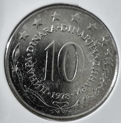 YUGOSLAVYA 10 DİNAR 1978