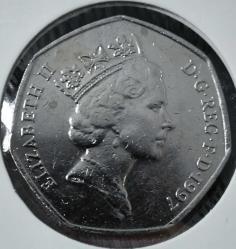 İNGİLTERE 50 PENCE  1997