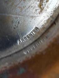 Antika art nouveau bakır sepet şekerlik Argentor