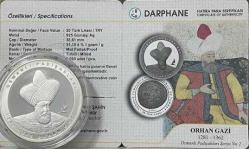 Orhan Gazi Hatıra Parası ’Osmanlı Padişahları Serisi No: 02 çil (SERTİFİKALI)