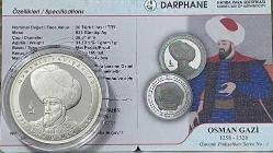Osman Gazi Hatıra Parası ’Osmanlı Padişahları Serisi No: 01 çil ( SERTİFİKALI)