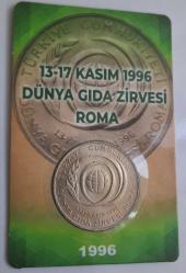 1996 Fao Dünya Gıda Zirvesi 50.Bin Lira Çil Folderinde