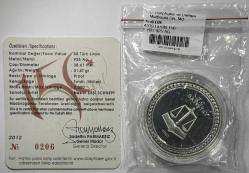 2012 Sayıştay’ın 150. Yılı 925 Ayar Gümüş Hatıra Parası Sertifikalı Orijinal Darphane Poşetinde