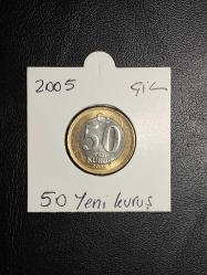 2005 YILINA AİT 50 YENİ KURUŞ ÇİL TCM 4626