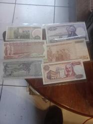 6-7 emisyon çil 6 adet kağıt para lotu