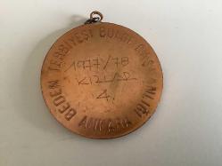 BEDEN TERBİYESİ ANKARA  BÖLGE 1977-78 KIZLAR 4.MADALYASI