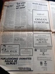 Yeni Asır Gazetesi - Turkish Newspaper - 18 Mayıs 1984 - ÖSYS 1. Basamak sınavı sonuçları - Türkiye ikincisi Soner Yamen Efeler lisesi'nde - Atatürk'ü anma gençlik ve Spor Bayramı Yarın kutlanacak - Turgut Özal 4 milyar dolar arıyor - Arap turistler ülkemizde mülk sahibi olabilecek - sermaye piyasası kurulu üyesi Sadık baklacıoğlu millette köprüye verecek para yok - alkolün zararları yazan Güngör Mengi - İzmir büyükşehir Belediye Başkanı Burhan Özfatura belediye yeminli büro görevi de yapar - işgali yaşadık Nedime Kapani anlatıyor - ibret levhaları İzmirli Rum kızları kralı karşılıyor Fotoğrafı - MİSK'e faaliyet izni çıktı - döviz kurları - ABD'ye Libya ile ilişkilerimize karışma dedik - ANAP'ın yaş gününde yıldız yağacak Gönül Yazar ve Metin Akpınar Zeki Alasya'da etkinliğe katılacak - Necdet Calp Turgut Özal iktidar hastalığına yakalandı dedi - Kadifekale gazinosu'nda Romalı Perihan - kervansaray'da her akşam Hüner Coşkuner - film yıldızı Zerrin Egeliler Şan gazinosunda - Tüdanya