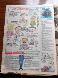 Takvim Hobaa Mizah Gazetesi - Turkish Newspaper - 12 Mart 1999 - karikatürler - Yüksek Seçim kurulunun araştırmasına göre seçmenler oy vermesini bilmiyormuş - Çarkıfelek programında bir süre görev yapan Yasemin Koşal'ın evinde paha biçilemeyen tarihi eser ele geçirilmiş - Dünya kadınlar günü kutlandı karikatür - 18 Nisan seçimlerinde partiler 43 sanatçıyı listelerine almışlar  karikatür - büyücü ayı ve uyuyan aslan - öykü anonim derleyen CIA - yarasanın günlüğü hikaye Melih Ekener çizgi Mes - Son istek yazan Selim Sinan - yavruağzı yazan Burçin Tomurcuk - Abuzer Şor oyuncular Abuzer Atilla ve Cüneyt Sarıhan - magazin borazanı medyanoz - Aşık pala yazan Bora Güleç - fotorazzi - Celal oğlan yazan Bora Güleç - suda balık yan gider dert ortağınız hümmet abi - okulumuzdan tiplemeler - teflon dudaklar yazan Bora Güleç - yaparım ederim çizerim giderim karikatür Aydın Gürsel - Zeki Beyner usta çiziyor - TV eleştirmeni Gaffur Diyor ki - Doktor civanım çizen Mümin Durmaz - Hobaa Light Club