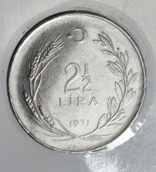 2 1/2 LİRA 1971