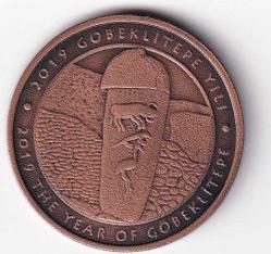 2019 GÖBEKLİTEPE YILI DARPHANE HATIRA BRONZ PARA  (okside bronz)  ''SERTİFİKALIDIR'