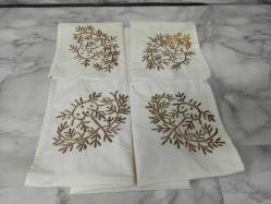 Eskilerden Sandık Çıkması Gümüş Tel Kırma İşlemeli 2 Adet Gelin Bohçası