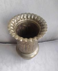 Vintage El İşi Pirinç Vazo