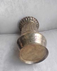 Vintage El İşi Pirinç Vazo