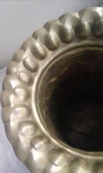 Vintage El İşi Pirinç Vazo