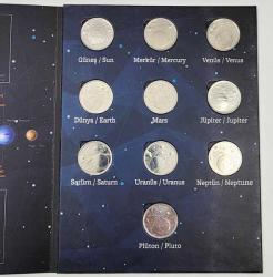 2022 Güneş Sistemi Gezegenler Serisi Hatıra Para Seti Özel Albümünde