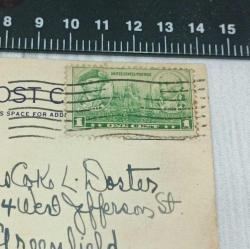 Antika 1930 Looking Down La Salle  Street Chicago Board of Trade in The Background  Amerika Kart Postal 1 Cent  Jones And Barry Posta Pulu