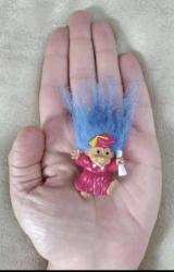 Vintage Russ Troll Bebek Broş