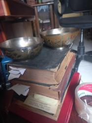 İki el işlemesi kalem işçiliği prinç kase