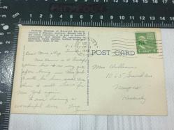 Antika 1949 Peabody Museum Of Natural History Yale University New Haven CONN.  Amerika Kart Postal 1 Cent  Washington Posta Pulu