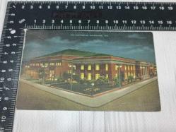 Antika 1949 The Auditorium Milwaukee  WIS Amerika Kart Postal 3 Cents JEFFERSON Posta Pulu