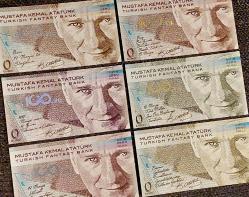 Fantezi, 0 Euro / Cumhuriyet'in 100. Yılı Mustafa Kemal ATATÜRK ve 19 Mayıs 1919 Temalı Fantezi Hatıra Seti (Özel Koleksiyonluk Baskı.) Ön Yüzde: ATATÜRK Portresi ve 19 Mayıs 1919 İle İlgili Sözleri. Arka Yüzde:  ATATÜRK ve 19 Mayıs 1919 Temalı Çeşitli Fotoğraflar Yer Almaktadır. Kaliteli Kuşe Kağıda 4 Renk Özel Ofset Baskı. + Kabartma Detay Yazı, Hologramlı Yaldız Baskı ve Selefon Uygulaması. (6 Adet/13,5x7,4 cm) MKA'lı Özel Numara. Turkish Fantasy Bank. (ÇİL)