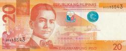 Koleksiyon ürünü Filipinler 20 peso 2014 ÇİL