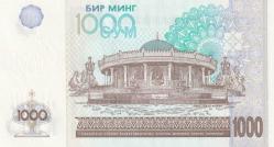 Koleksiyon ürünü Özbekistan 1000 som 2001 ÇİL