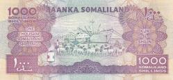 Somaliland 1000 şilin 2014 ÇİL