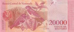 Venezüella 20000 Bolivar 2017 ÇİL