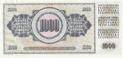 Yugoslavya 1000 dinar 1981 ÇİL