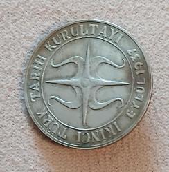 Türk Tarih Kurultayı 1937 Darphane Gümüş Rozet