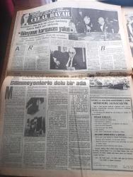 Güneş Gazetesi - Turkish Newspaper - 28 Ağustos 1986 - Dışişleri Bakanı Vahit Melih Halefoğlu Tahran'da sıcak karşılandı fotoğraf - İran PKK ile hiçbir ilişkisi olmadığını ancak Barzaninin zor duruma düşmesini istemediğini bildirdi - NATO başkomutanı Rogers Suriye'yi vurabiliriz dedi - Doğu gerçeği yazan Güneri Civaoğlu Başmakale - ANAP'a Bingöl'de baskın - Turgut Özal'a terzisi Ahmet Bozkurt'tan yılda 2 milyon - seçim 1986 - Liderler dolaşıyor resimler konuşuyor - İsmet İnönü altın madalya Turgut Özal gümüş madalya Bülent Ecevit bronz madalya - Julio Iglesias çok mutlu Fotoğrafı - TSE karikatür yarışması - şeytanın gör dediği yazan Çetin Altan - Amerika'nın sesi radyosu Türkiye aleyhtarı blok'un yeni taktiğini açıkladı bölücüler piyon - kemalizm ölüyor mu yazan Şinasi Özdenoğlu - dünyanın en yaşlı devlet adamı Atatürk'ün yaşayan son arkadaşıydı Celal Bayar yazan Mükerrem Sarol Yazı Dizisi - ustura Kemal yazan ve çizen Haldun Sevel - İbrahim Tatlıses Kübana'da - Ferdi Özbeğen Golf'de