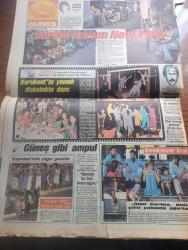 Güneş Gazetesi - Turkish Newspaper - 28 Ağustos 1986 - Dışişleri Bakanı Vahit Melih Halefoğlu Tahran'da sıcak karşılandı fotoğraf - İran PKK ile hiçbir ilişkisi olmadığını ancak Barzaninin zor duruma düşmesini istemediğini bildirdi - NATO başkomutanı Rogers Suriye'yi vurabiliriz dedi - Doğu gerçeği yazan Güneri Civaoğlu Başmakale - ANAP'a Bingöl'de baskın - Turgut Özal'a terzisi Ahmet Bozkurt'tan yılda 2 milyon - seçim 1986 - Liderler dolaşıyor resimler konuşuyor - İsmet İnönü altın madalya Turgut Özal gümüş madalya Bülent Ecevit bronz madalya - Julio Iglesias çok mutlu Fotoğrafı - TSE karikatür yarışması - şeytanın gör dediği yazan Çetin Altan - Amerika'nın sesi radyosu Türkiye aleyhtarı blok'un yeni taktiğini açıkladı bölücüler piyon - kemalizm ölüyor mu yazan Şinasi Özdenoğlu - dünyanın en yaşlı devlet adamı Atatürk'ün yaşayan son arkadaşıydı Celal Bayar yazan Mükerrem Sarol Yazı Dizisi - ustura Kemal yazan ve çizen Haldun Sevel - İbrahim Tatlıses Kübana'da - Ferdi Özbeğen Golf'de