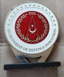 Savunma Sanayii Başkanlığı Metal Masa Üstü Madalyon Kaidesiyle